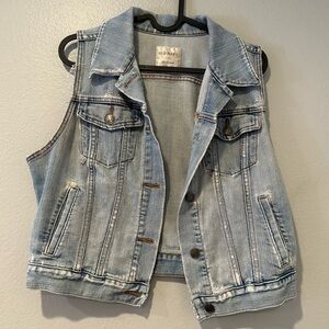 Old navy denim distressed vest